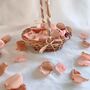 Flower Girl Basket With Matching Silk Petals 35 Colours, thumbnail 5 of 6