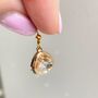 Champagne Crystal Drop Earrings, thumbnail 2 of 4