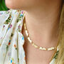 Personalised 18ct Gold Plated Molten Lava Necklace, thumbnail 2 of 8