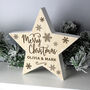 Personalised Wooden Christmas Star, thumbnail 1 of 2