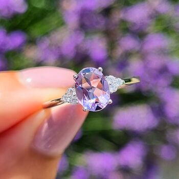Lavender Amethyst Ring In Sterling Silver, 2 of 11