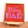 Wine Bar Interior Wall Art Typography Sign, thumbnail 4 of 6