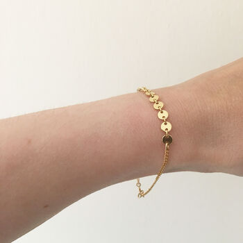 Gold Filled Sequin Bracelet, 5 of 7