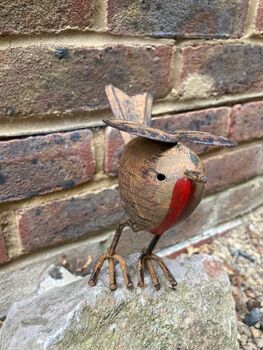 Metal Robin Garden Ornament Sympathy / Remembrance Gift, 8 of 8