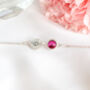 40th Birthday Bracelet – Birthstone And Initial Gift For Her, thumbnail 8 of 8