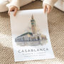 Morocco Casablanca Travel Print, thumbnail 2 of 7