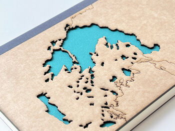 Handcrafted Greece Map Travel Notebook, 2 of 6