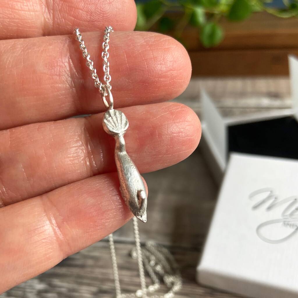 Sterling silver sale dolphin necklace