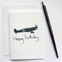 Spitfire Happy Birthday Greeting Card, thumbnail 1 of 4