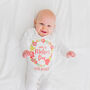 Personalised First Mother's Day Floral Babygrow, thumbnail 3 of 12
