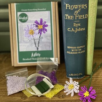 Aster Beaded Flower Craft Kit, 2 of 4