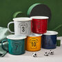 Personalised Football Shirt Enamel Mug, thumbnail 2 of 2