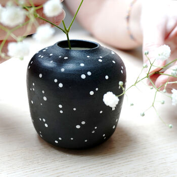 Black Starry Porcelain Vase, 2 of 4