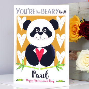 Personalised Panda Valentine's Card, 5 of 7