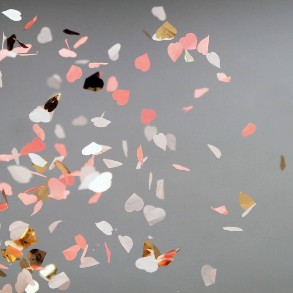 Heart Shaped Confetti In A Box By Postbox Party