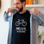 'On Yer Bike' Personalised Adventure Men's T Shirt, thumbnail 2 of 11