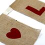 Love Hearts Bunting I Love You, thumbnail 8 of 8