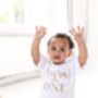 Bear Embroidered Personalised First Birthday T Shirt, thumbnail 9 of 9