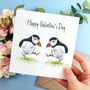 Puffin Couple Valentine's Day Card, thumbnail 5 of 5