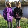 Girls Personalised Horse Riding Hoodie For Activities, thumbnail 7 of 12