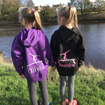 Girls Personalised Horse Riding Hoodie For Activities, 7 of 12