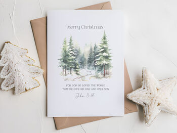 Christmas Blessings Greeting Card Pack Of Five, 3 of 3