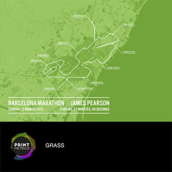 Personalised Barcelona Marathon Poster, 7 of 11
