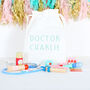 Wooden Doctors Set And Personalised Storage Bag, thumbnail 1 of 6