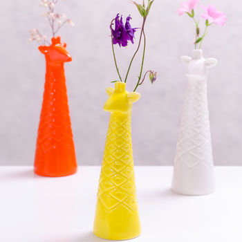Porcelain Giraffe Vase, 3 of 3