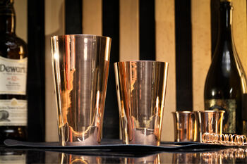 Handmade Copper Cocktail Set With Shaker And Spoon, 3 of 7