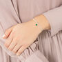 Sterling Silver May Birthstone Bracelet, thumbnail 2 of 9