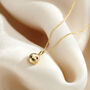 9ct Gold Molten Orb Birthstone Necklace, thumbnail 3 of 7