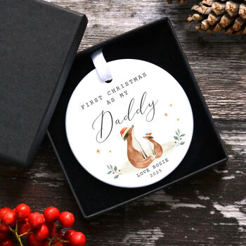 Personalised First Christmas As Nanny Grandad Ornament, 8 of 11