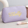 Personalised Vegan Leather Makeup Bag, thumbnail 1 of 12