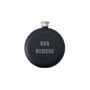 Christmas 'Bah Humbug' Black 6oz Hip Flask | Gift Boxed, thumbnail 2 of 2