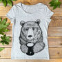 Cuppa Bear Women's Organic T Shirt, thumbnail 2 of 5