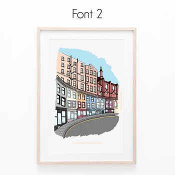 Personalised Edinburgh Cityscape Print, 3 of 6