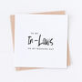 In Laws Wedding Bridal Card, thumbnail 1 of 3