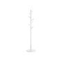 White Wooden Coat Tree Stand With Seven Hooks, thumbnail 2 of 7