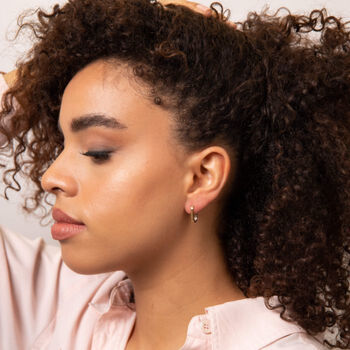 Contemporary 9ct Gold Hoop Earrings, 3 of 5