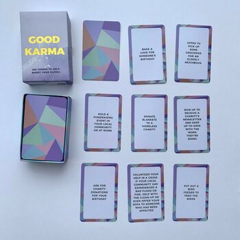 100 'Ways To Boost Your Karma' Cards, 2 of 4