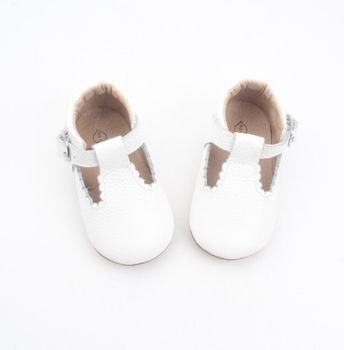 Cloud Scalloped T Bar Baby Shoes, 3 of 3