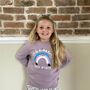 'Be Kind To Each Other' Rainbow Children's Sweatshirt, thumbnail 4 of 12