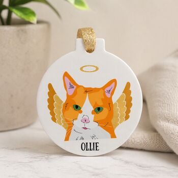 Personalised Cat Memorial Ornament, 3 of 12