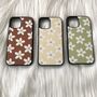 Green/Beige/Brown Flowers Phone Case, thumbnail 2 of 5