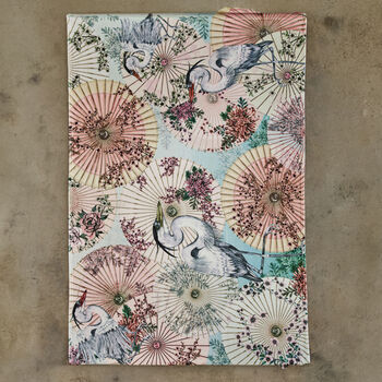 Luxury Sakura Sunshade Printed Soft Throw, 2 of 3