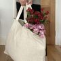 Extra Large Jute And Cotton Beach Bag, Xxl Tote Bag, thumbnail 5 of 7