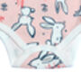 Pink Rabbit Baby Bodysuit |Soft Cotton | 0 24 Months, thumbnail 6 of 6