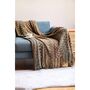 Bohemian Throw Blanket With Tassels Decorative Throw, thumbnail 5 of 10