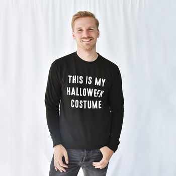 'Halloween Costume' Halloween Unisex Sweatshirt Jumper, 4 of 9